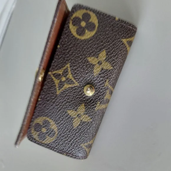 Louis Vuitton Brown and Gold Monogram Key Case